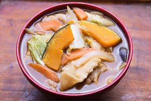 吉富町グルメマップ 俥茶屋のだんご汁
