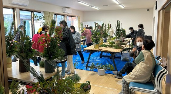 お正月生花お飾り