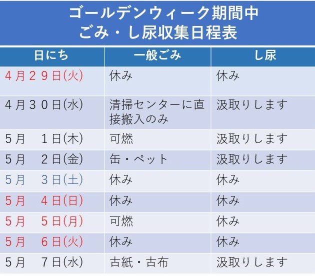 日程