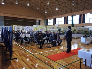 文化祭開会式の風景