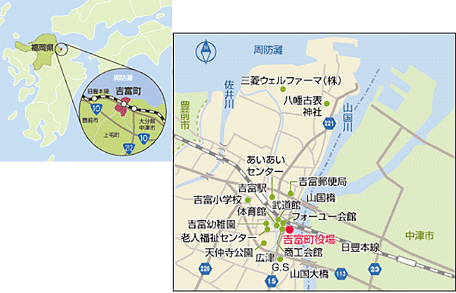 吉富町の位置